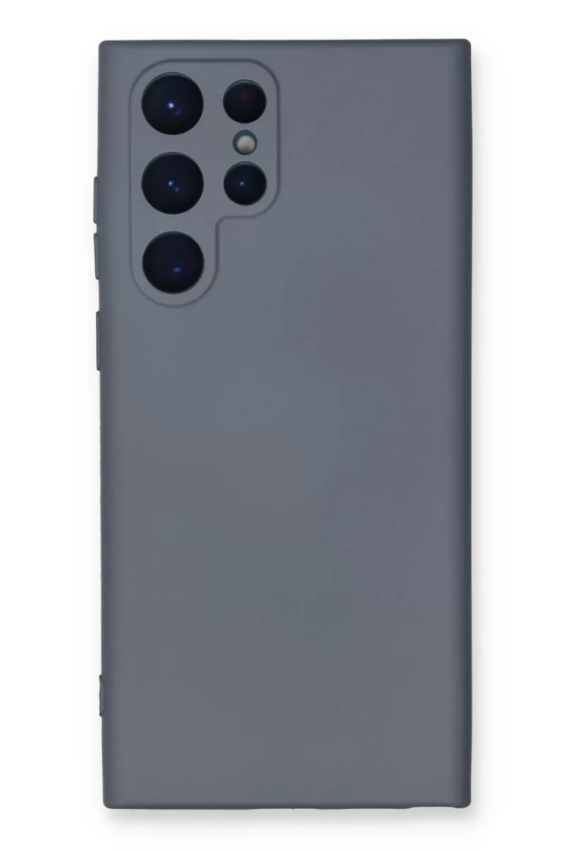 Samsung Galaxy S24 Ultra Uyumlu Kılıf Nano içi Kadife Silikon - Gri
