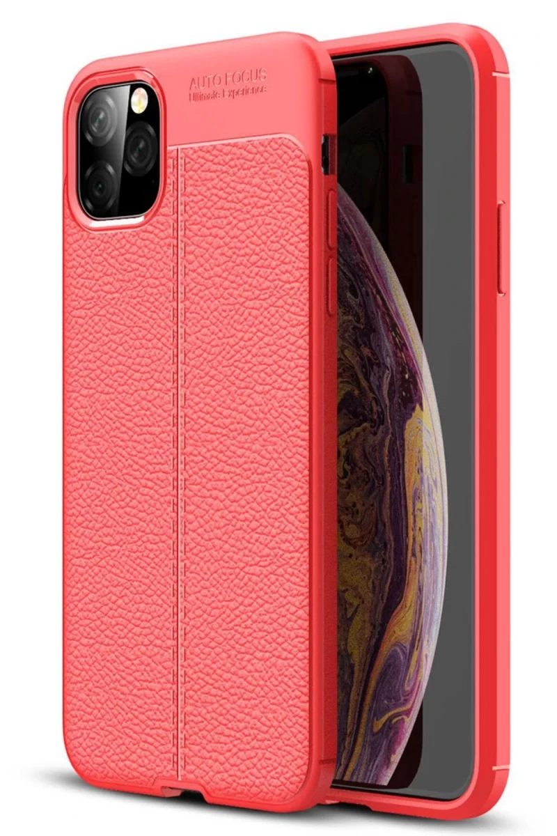 Apple iPhone 11 Pro Uyumlu Kılıf Auto Focus Kapak - Kırmızı