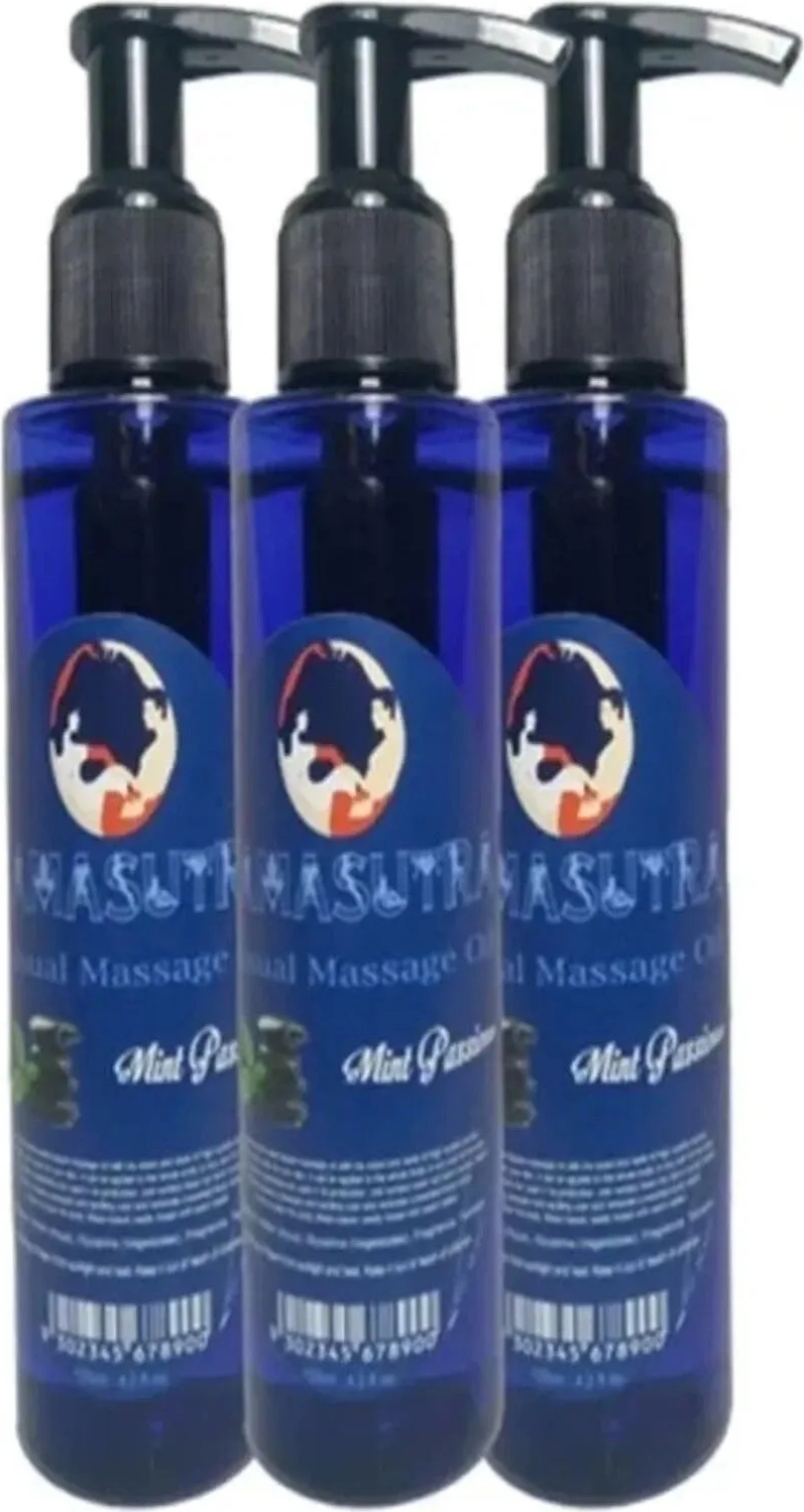 Süper Sensual Nane Masaj Yağı 125 ml - Mint Massage Oıl x 3 Adet
