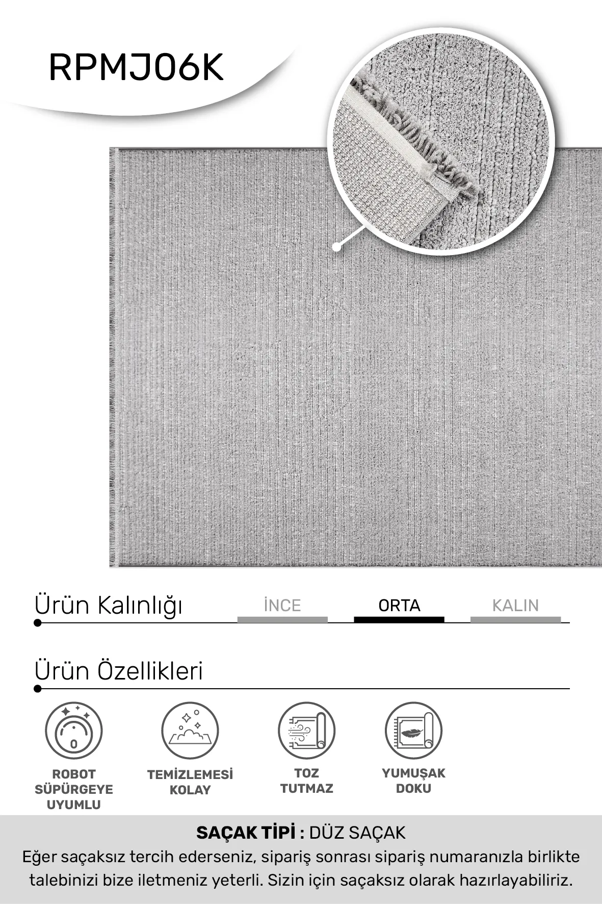 YoudayHomeCollection MARGİN Model Oturma Odası Halısı · EBAT: 160X230