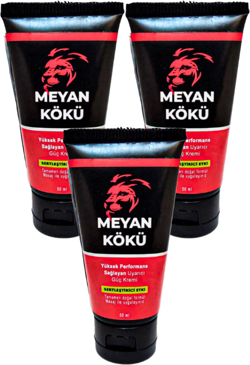 Meyan Kökü 3 Adet Erkeklere Özel Yüksek Hızlı Aktivasyon  *katılık* Kremi 50 ml