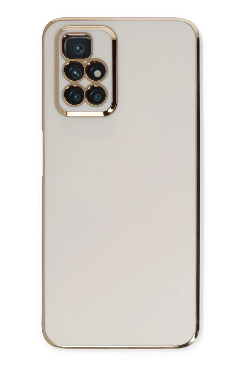 Xiaomi Redmi 10 2022 Uyumlu Kılıf Volet Silikon - Beyaz