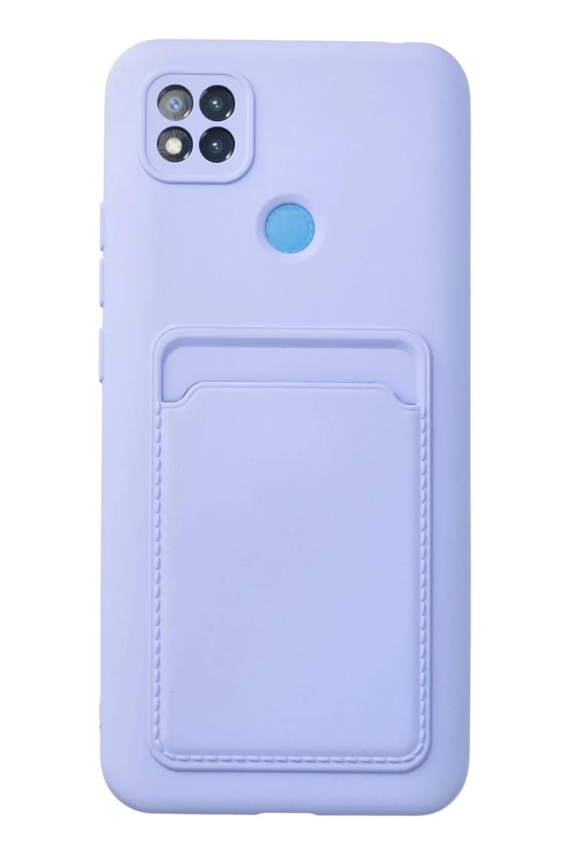 Xiaomi Redmi 9C Uyumlu Kılıf Kelvin Kartvizitli Silikon - Lila