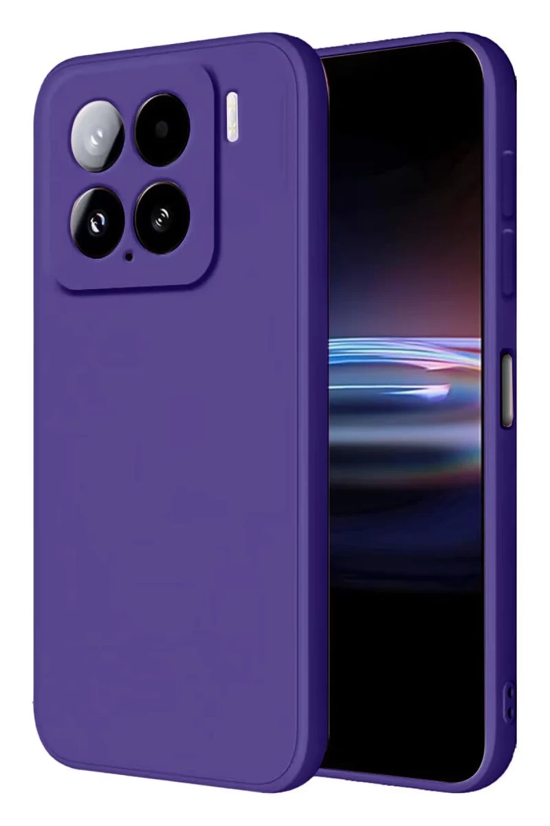 Xiaomi Mi 15 Uyumlu Kılıf Nano içi Kadife Silikon - Mor