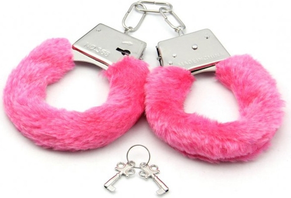 Pembe Peluş Kelepçe-