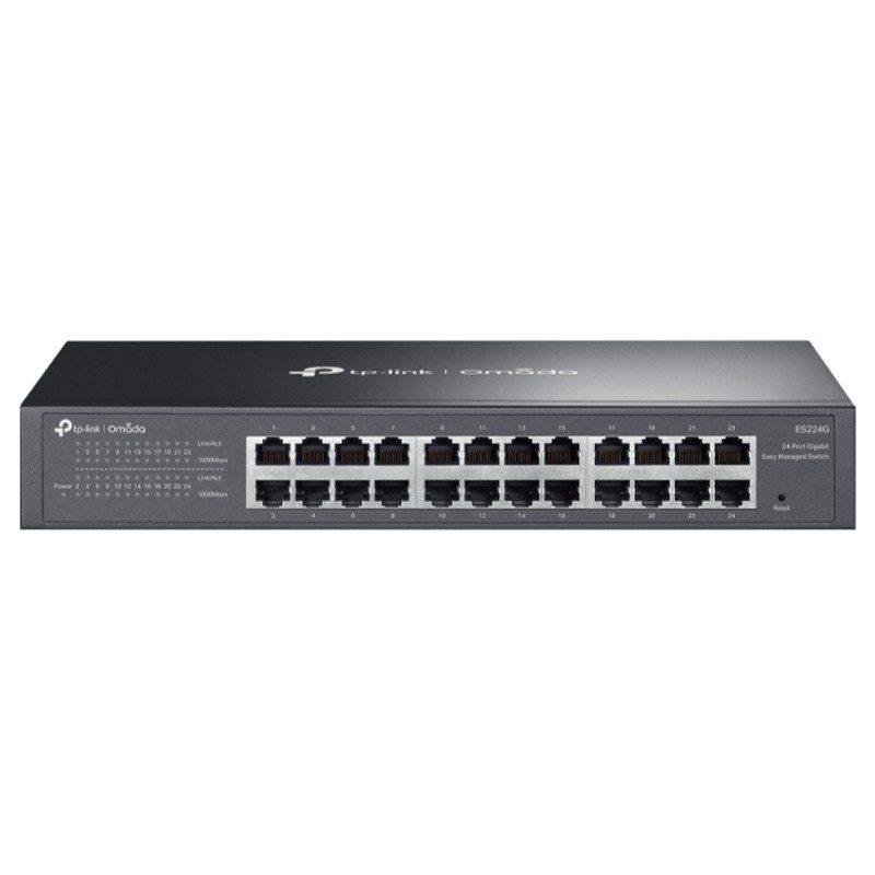 TP-LINK OMADA ES224G 24 PORT GIGABIT CLOUD YÖNETİLEBİLİR RACKMOUNT METAL KASA SWITCH