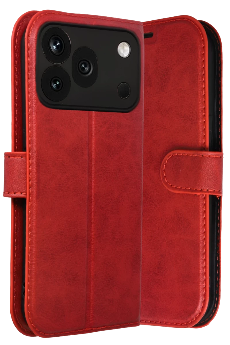 Huawei Honor 600 Pro Uyumlu Trend S Plus Kapaklı Kılıf - Kırmızı