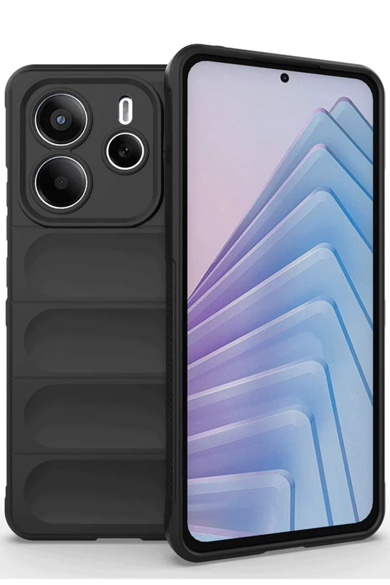 Xiaomi Redmi Note 14 4G Uyumlu Kılıf Optimum Silikon - Siyah