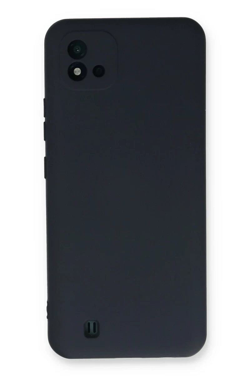 Realme C11 2021 Uyumlu Kılıf Nano içi Kadife Silikon - Lacivert