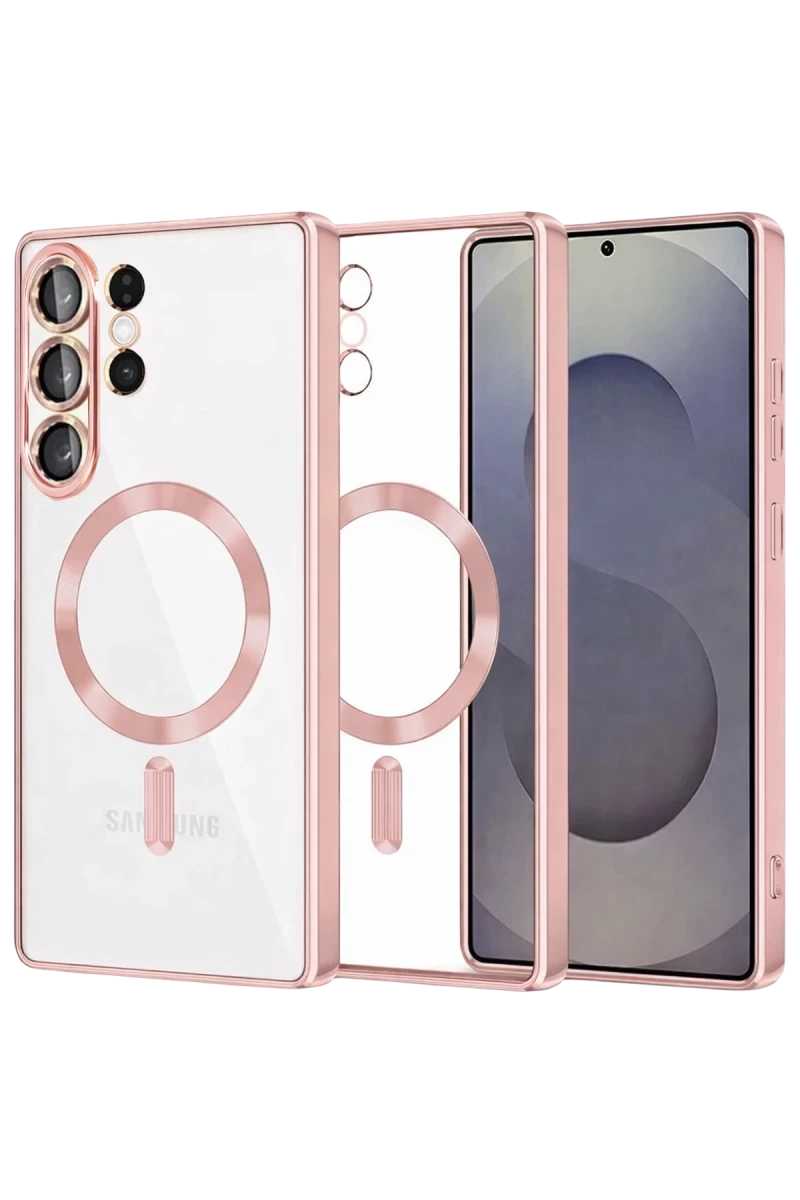 Samsung Galaxy S26 Ultra Uyumlu Kross Magneticsafe Kapak - Rose