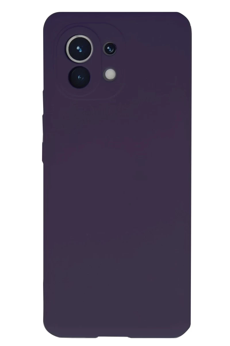 Xiaomi Mi 11 Uyumlu Kılıf Nano içi Kadife Silikon - Mor