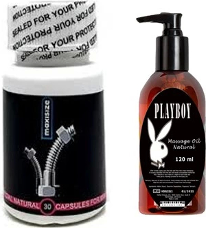 Playboy Hintohu Maxisize Supplement Erkekler İçin 30lu Playboy Masaj Yağı