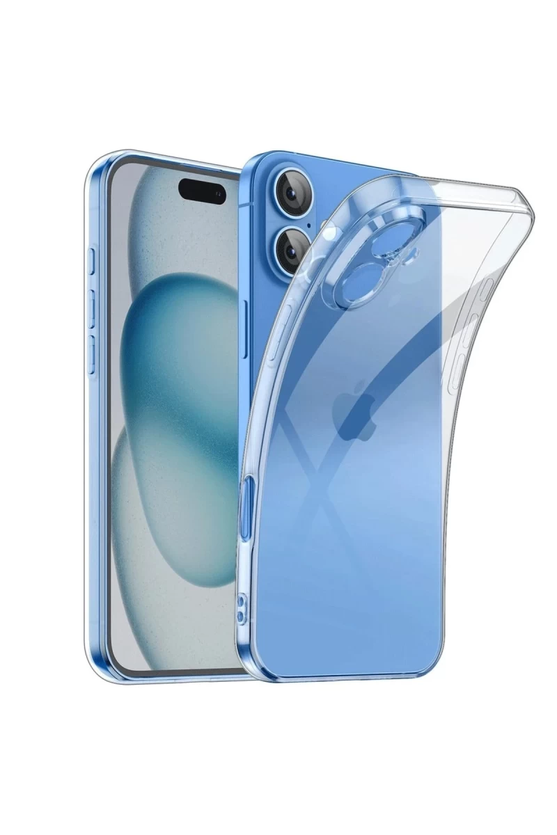 Apple iPhone 16 Uyumlu Kılıf Lüx Şeffaf Silikon