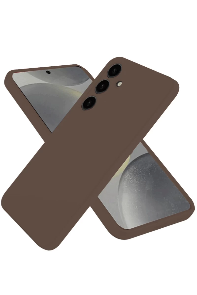 Samsung Galaxy A36 Uyumlu Kılıf First Silikon - Kahverengi