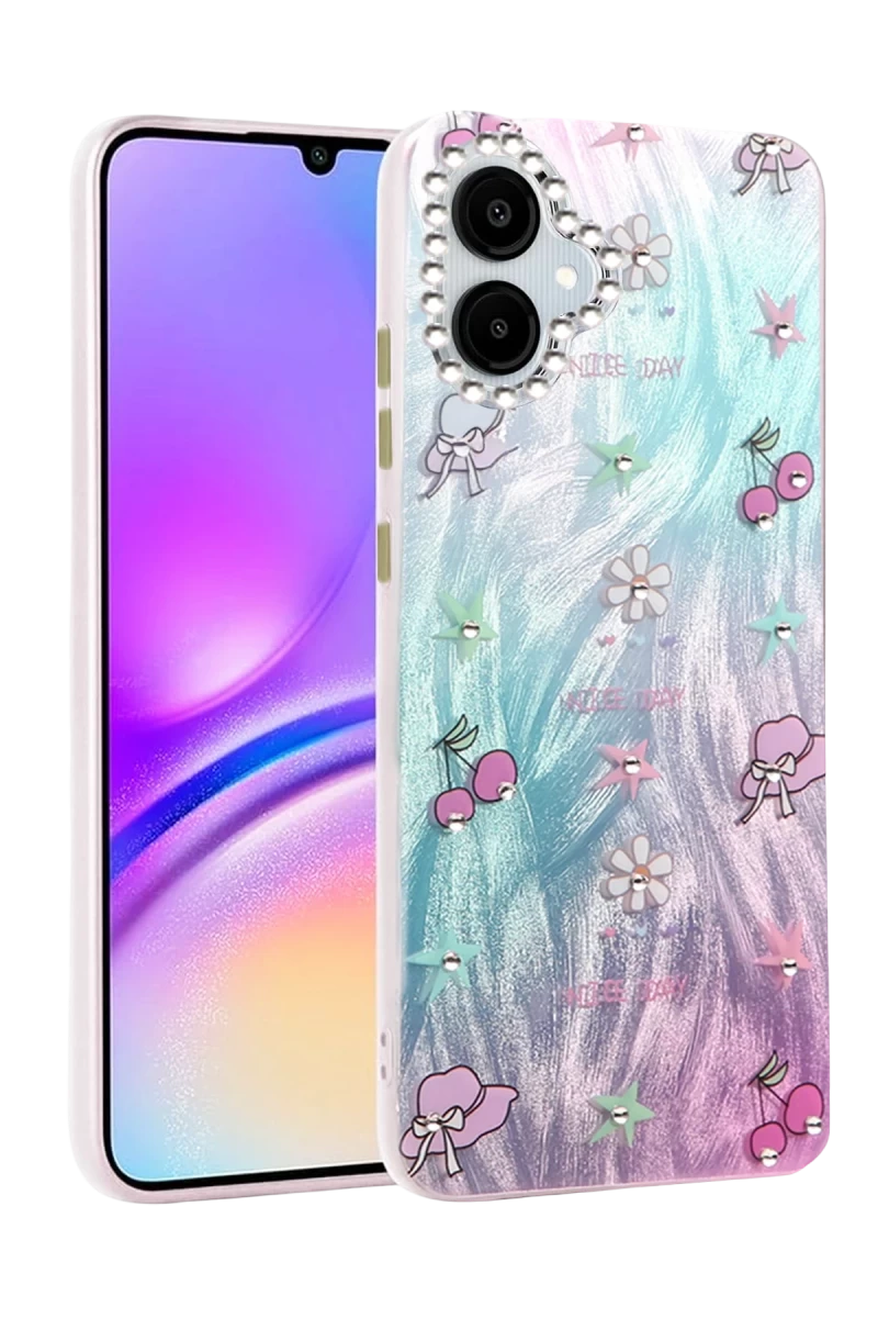 Samsung Galaxy A06 Uyumlu Kılıf Blade Aynalı Desenli Kapak - Desen 4