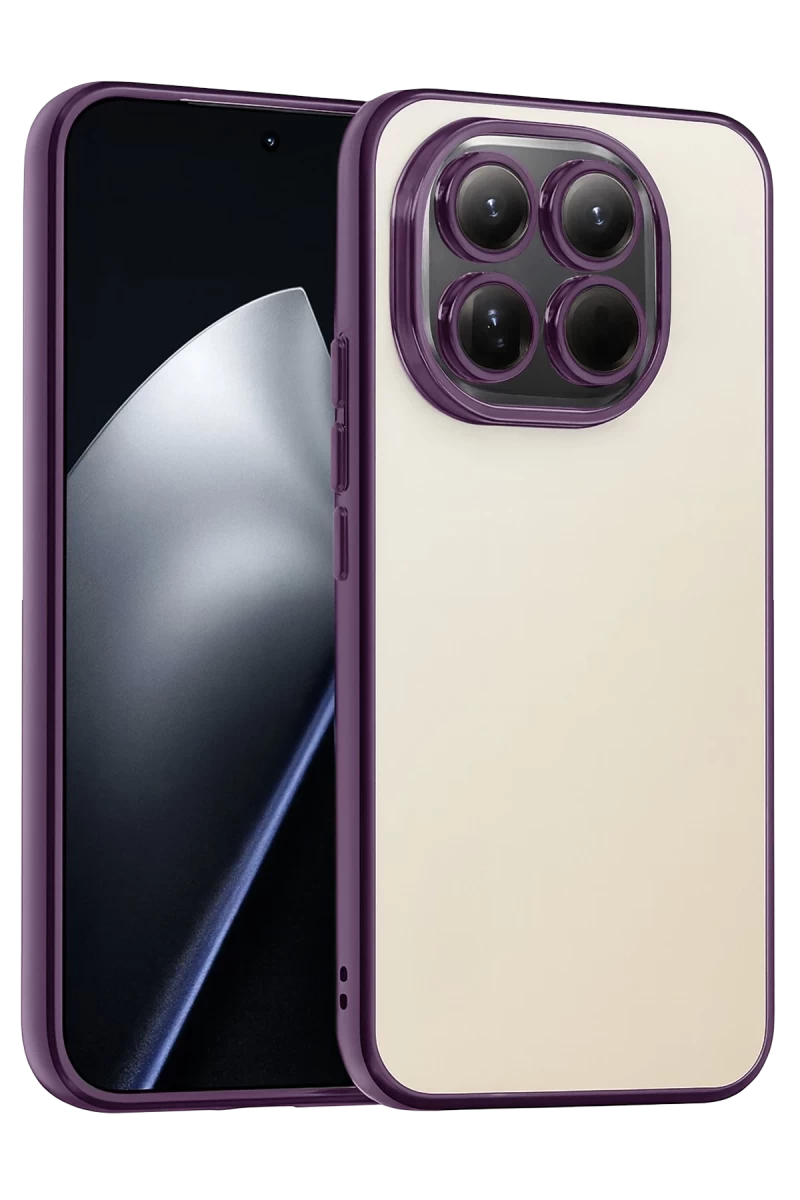 Xiaomi Mi 15 Uyumlu Lensli Silikon - Mor