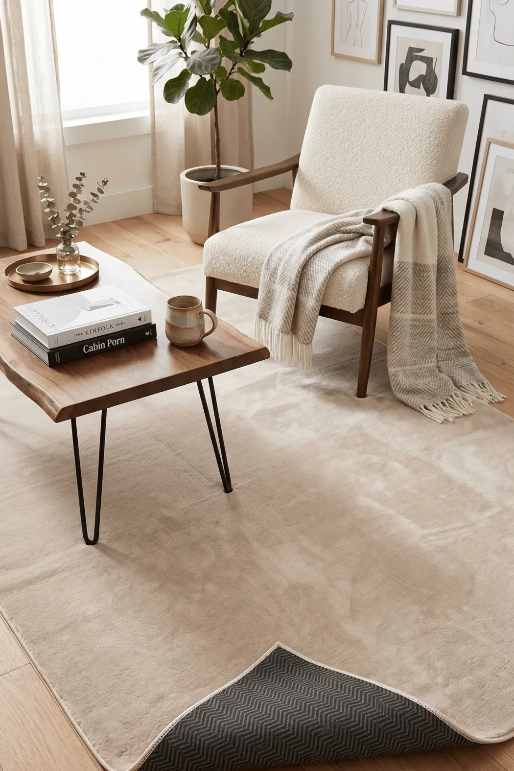 YoudayHomeCollection POLY Peluş Halı Model Oturma Odası Halısı · EBAT: 150X230