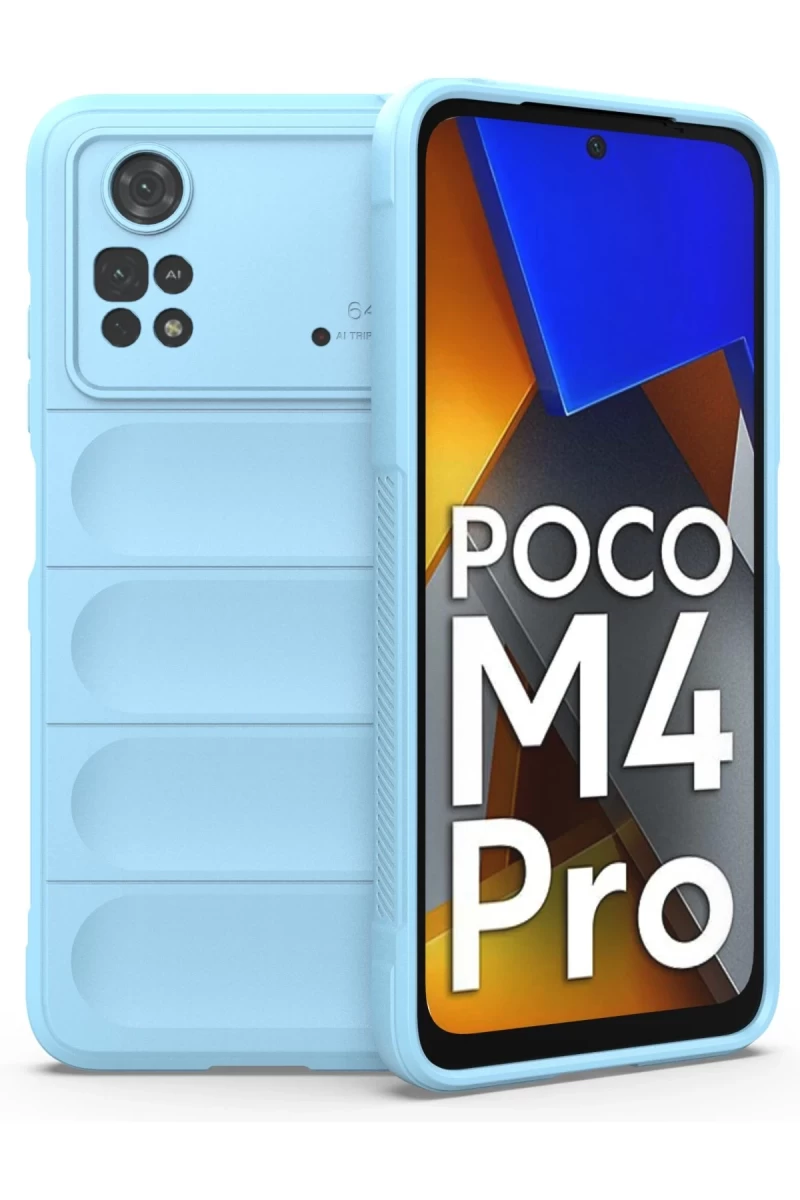 Xiaomi Poco M4 Pro 4G Uyumlu Kılıf Optimum Silikon - Sky Blue