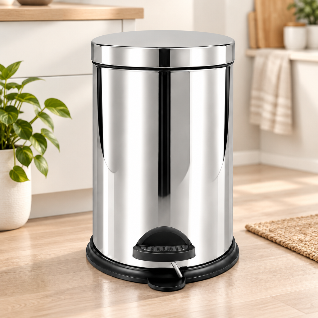 12 L Metal Pedallı Çöp Kovası
