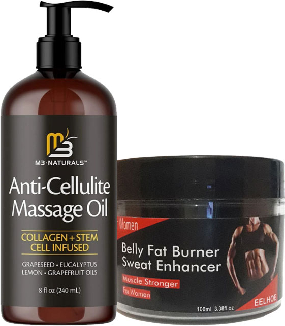 Eelhoe Kadınlar İçin Eelhoe Fatburnerwoman 100 ml + Anti-Cellulite Massage Oil  240 ml Masaj Yağı