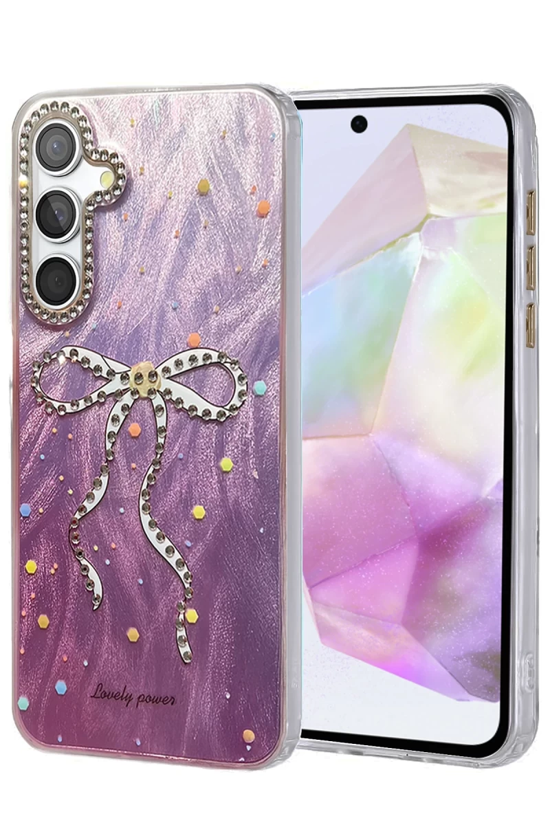 Samsung Galaxy A35 5G Uyumlu Kılıf Blade Aynalı Desenli Kapak - Desen 1