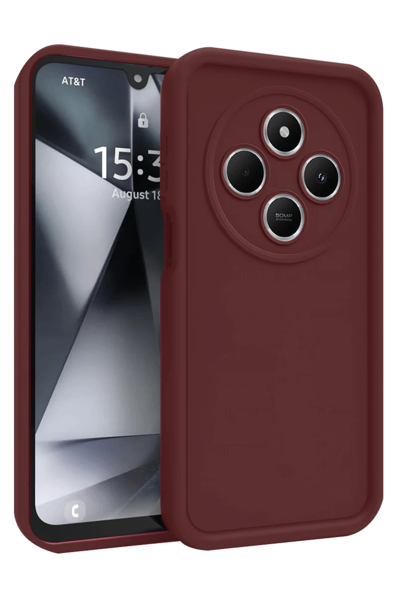 Xiaomi Redmi 14C Uyumlu Kılıf Viera Silikon - Bordo