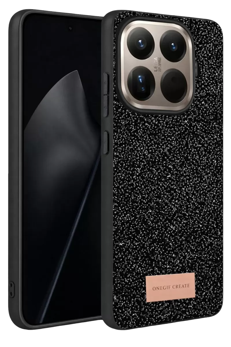 Onegif Xiaomi Mi 15T Pro Uyumlu Bright Simli Kapak - Siyah