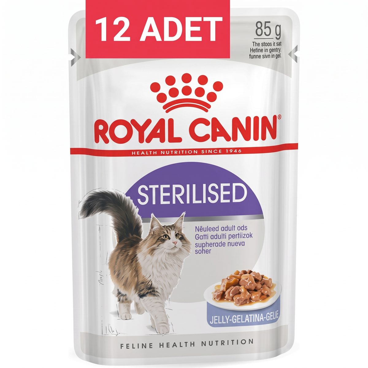 Royal Canin Sterilised Pouch Kısır Kedi Yaş Mama 12x 85 gr