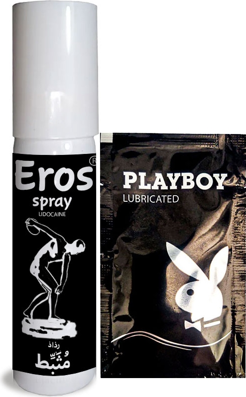 Eros  Erkekler Için Özel Stop Spreyi 20 ml (Black) + Lubrikantjel