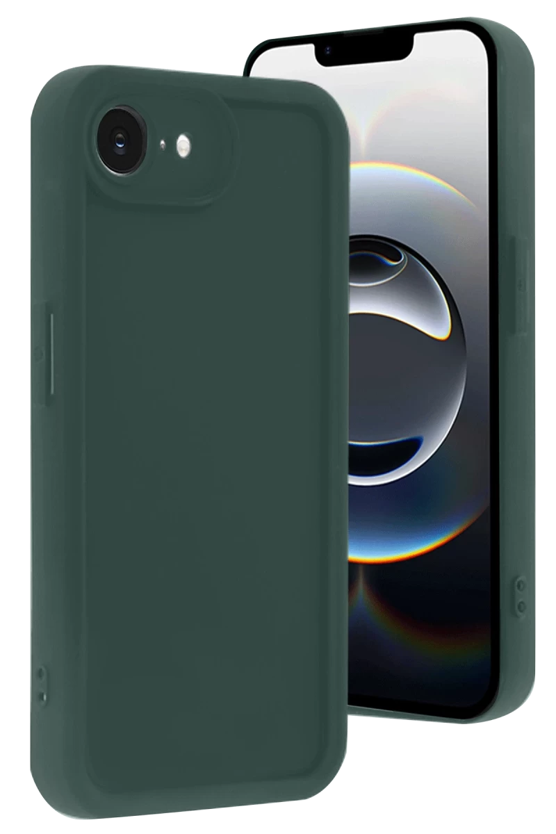 Apple iPhone 16E Uyumlu Kılıf Viera Silikon - Koyu Yeşil