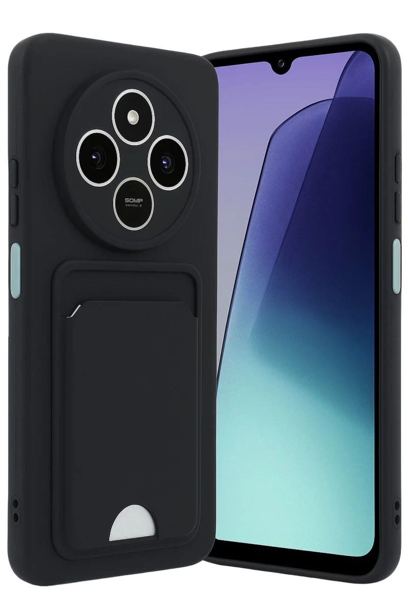 Xiaomi Redmi 14C Uyumlu Kelvin Kartvizitli Silikon - Siyah