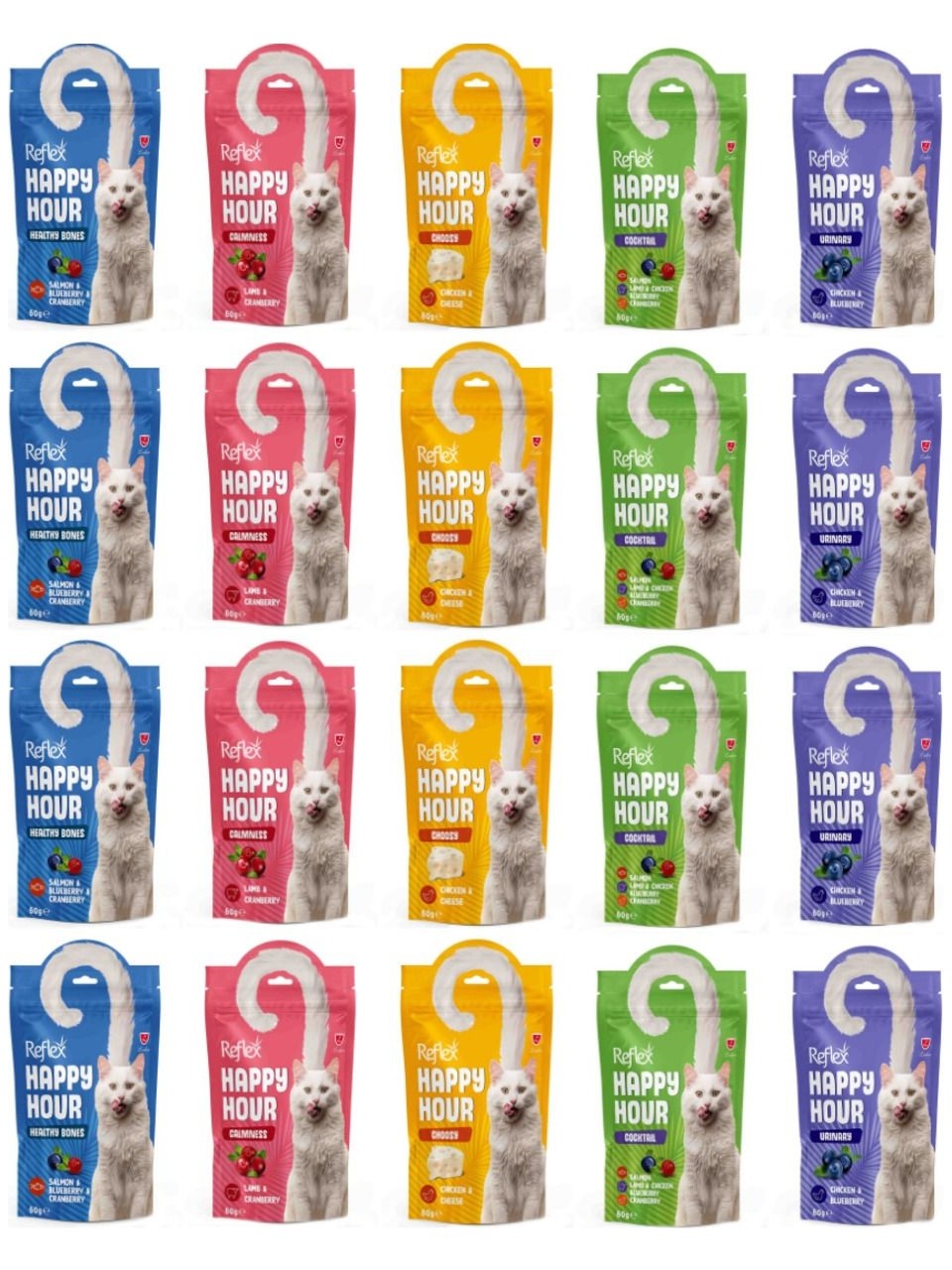 Reflex Happy Hour Kedi Ödülü 60GR Karışık - 20 Adet