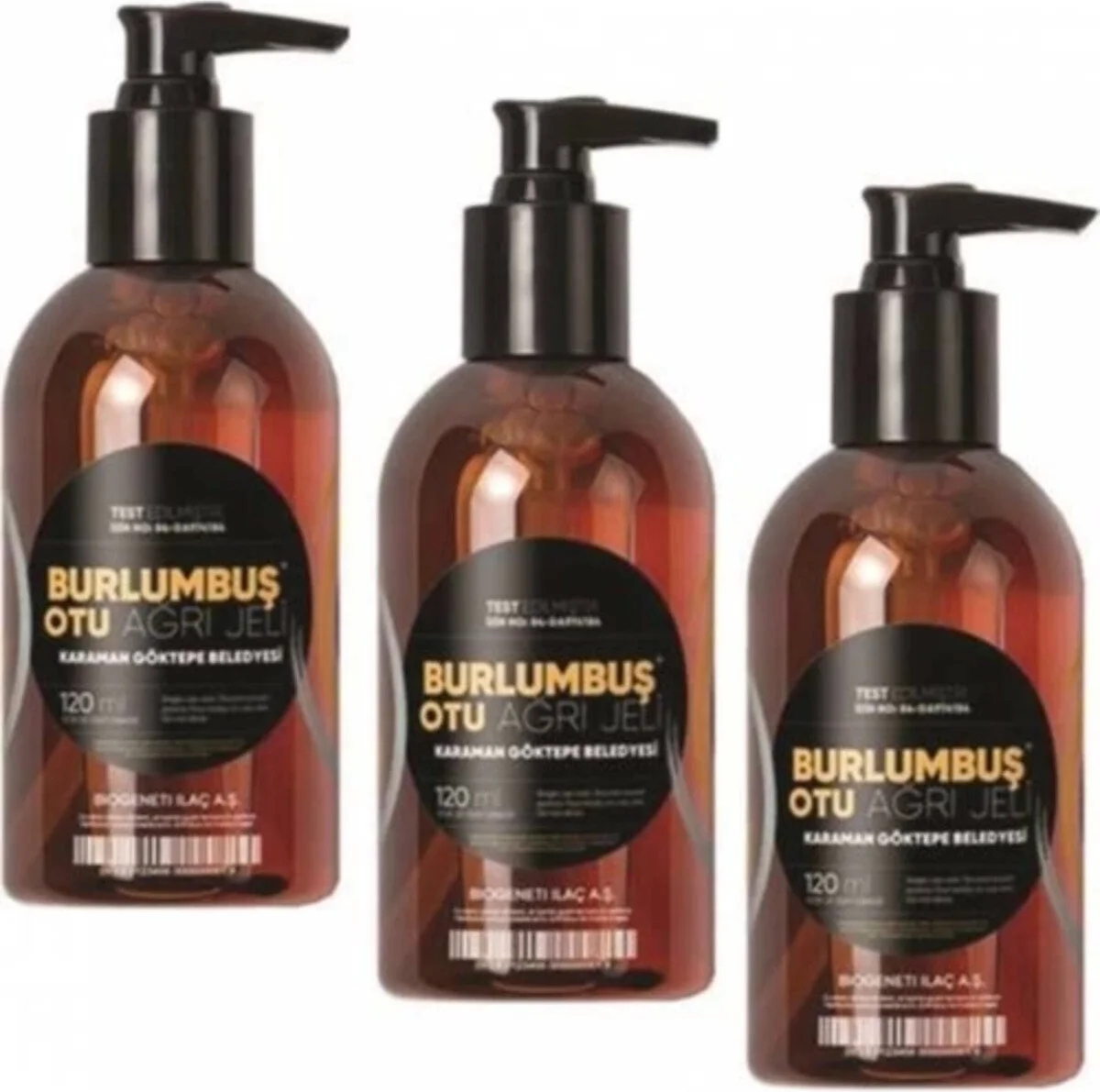 Süper Burlumbuş Otu Doğal Jel 120 ml 3 Kutu Birden