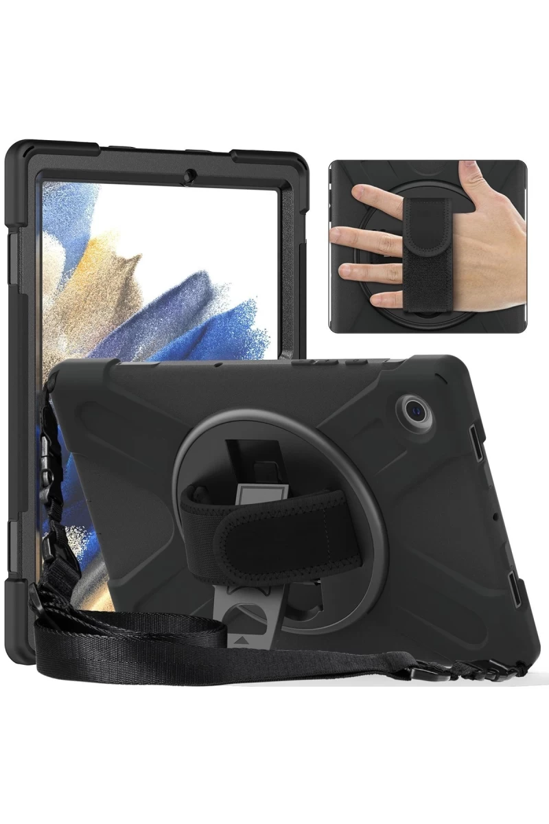 Samsung Galaxy Tab A11 Kılıf Amazing Tablet Kapak - Siyah