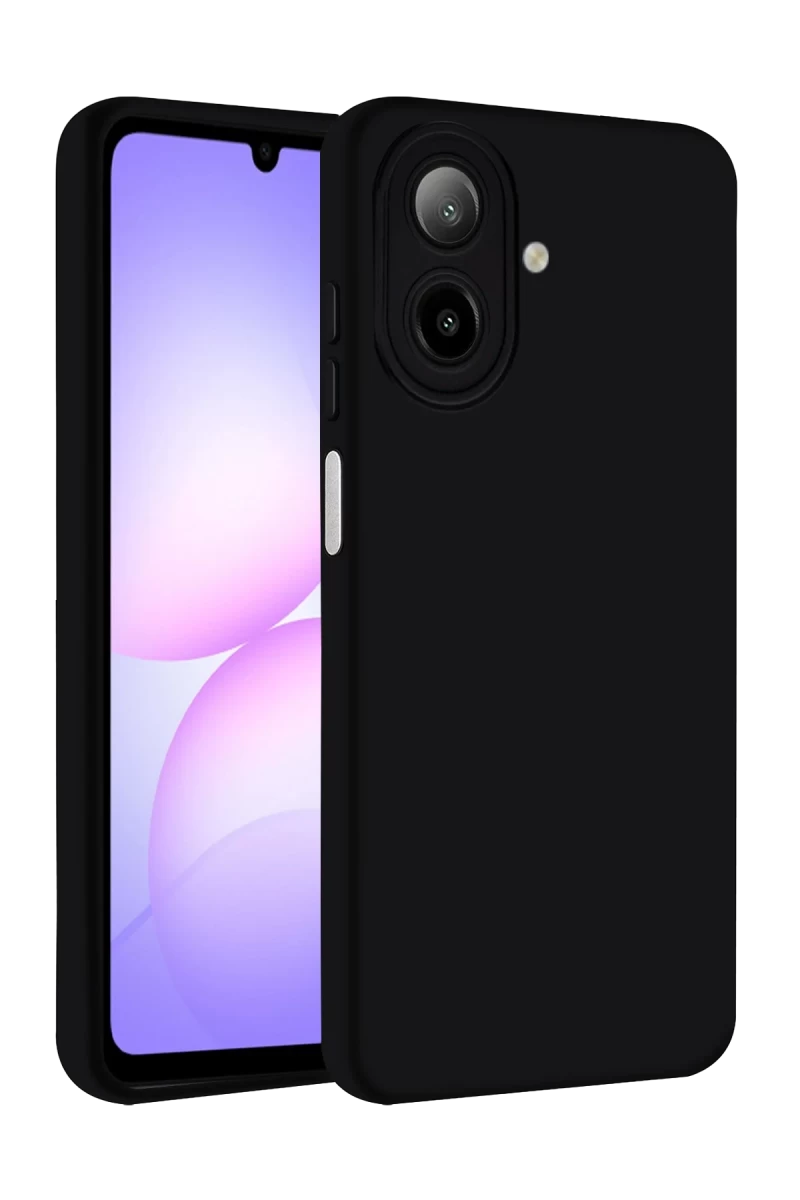 Samsung Galaxy A07 4G Uyumlu Nano içi Kadife Silikon - Siyah