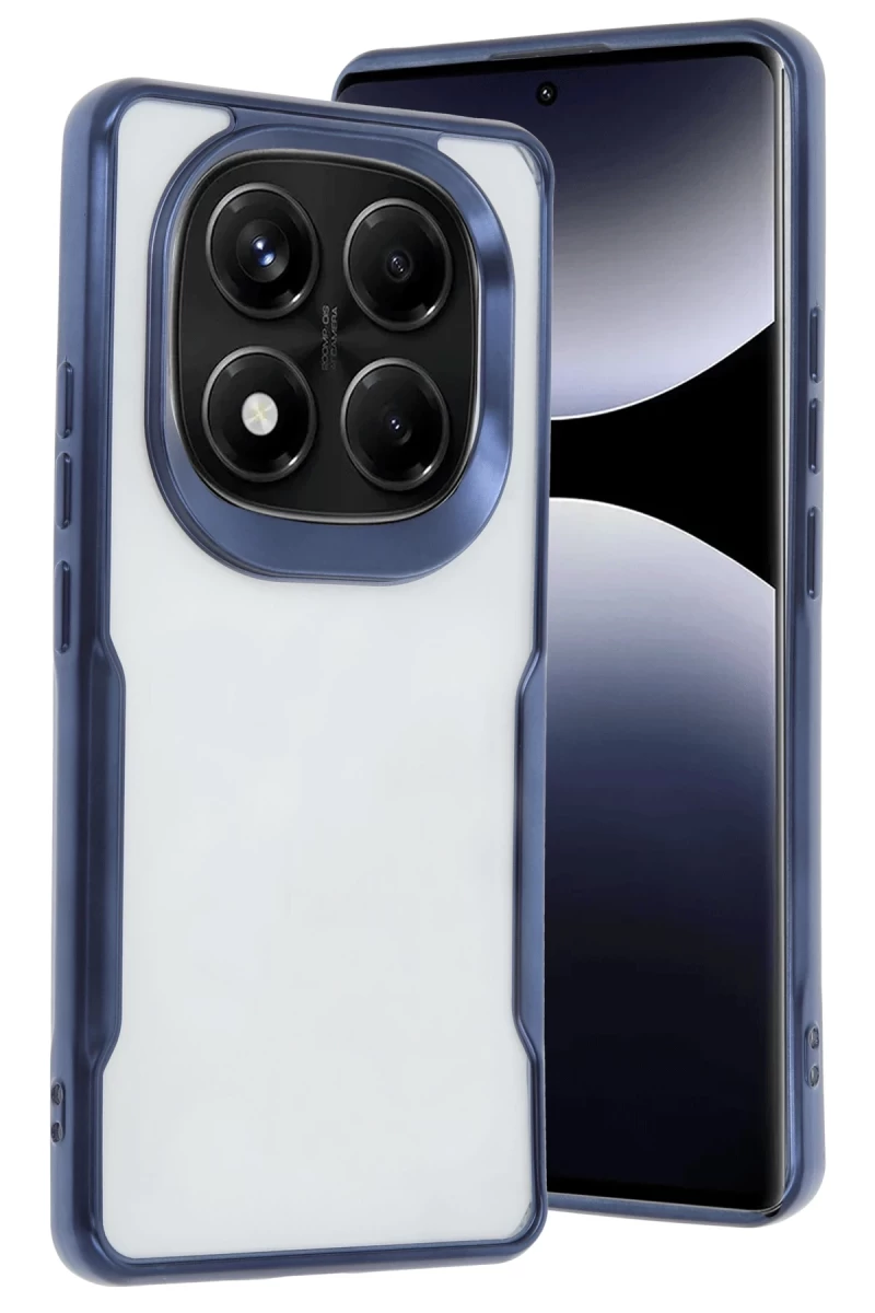 Xiaomi Redmi Note 14 Pro 5G Uyumlu Kılıf Boyi Silikon Kapak - Lacivert