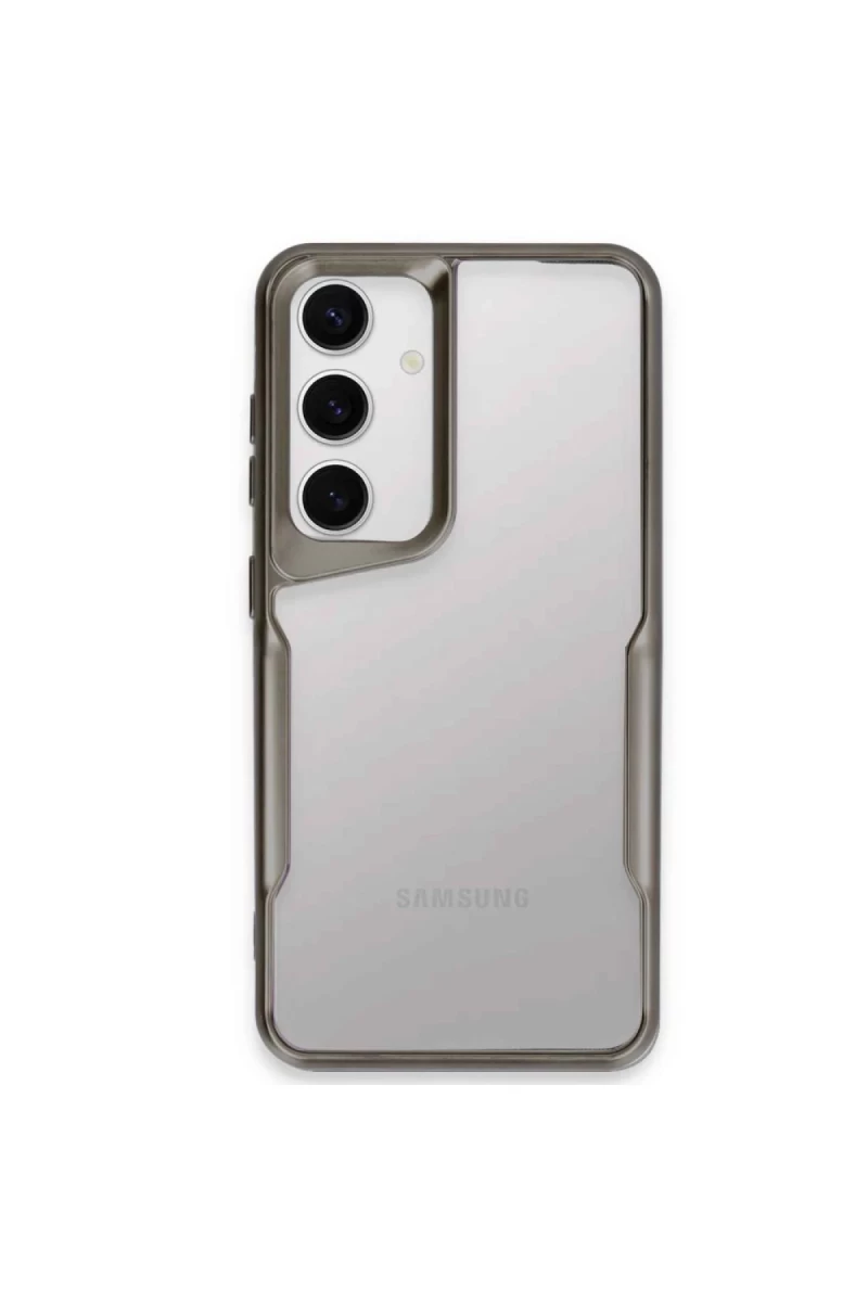 Samsung Galaxy A25 5G Uyumlu Kılıf Boyi Silikon Kapak - Titan Gri
