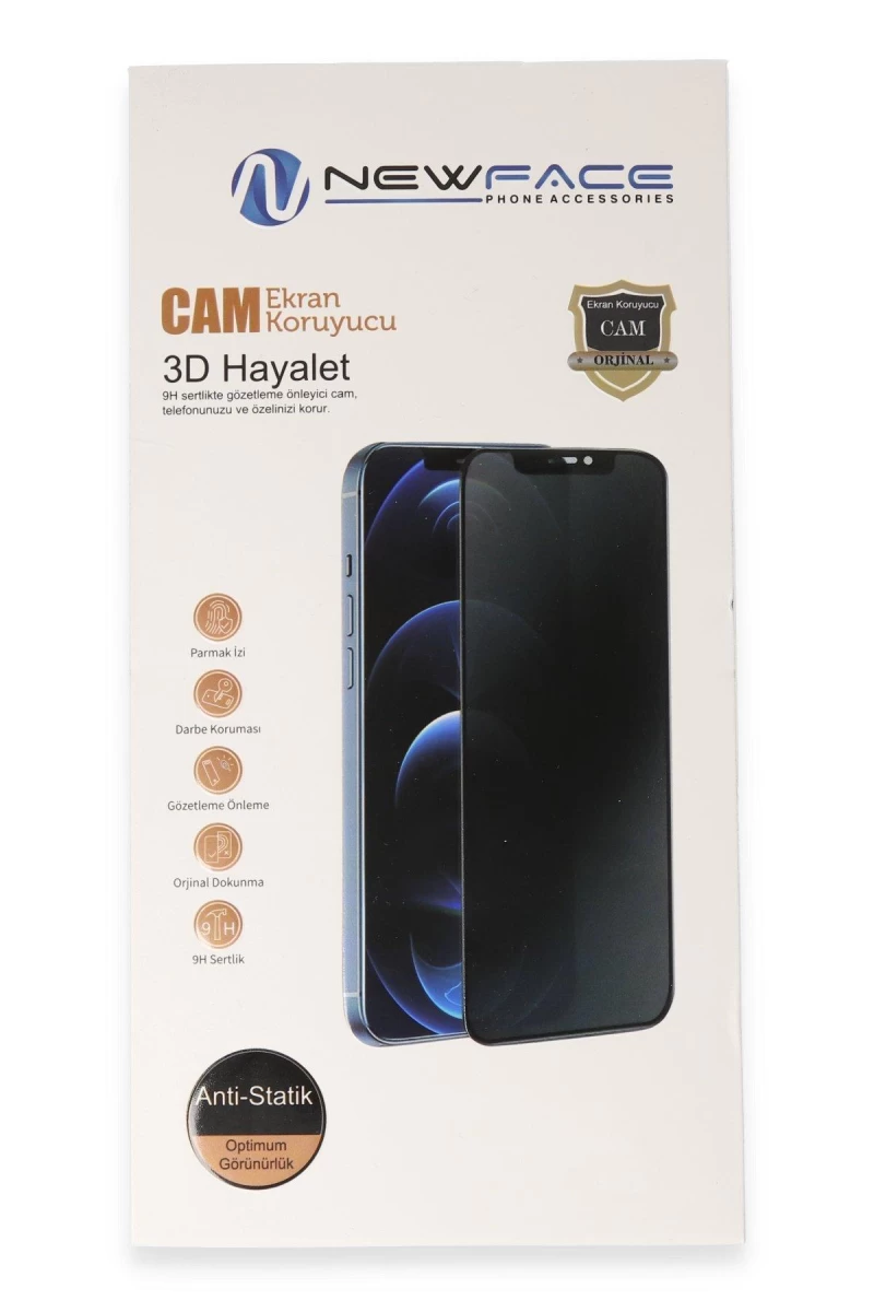 Huawei Honor 600 Pro 3D Antistatik Hayalet Cam Ekran Koruyucu - Şeffaf