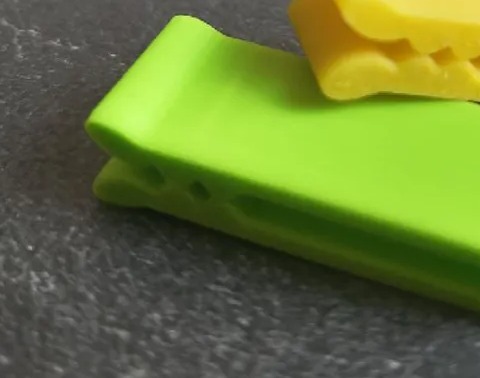 3D Baskı Çok Amaçlı Poşet Ağzı Kapatma Klipsi 20'li Set Gıda Poşeti ve Kablo Sıkıştırıcı Klips - Yeşil