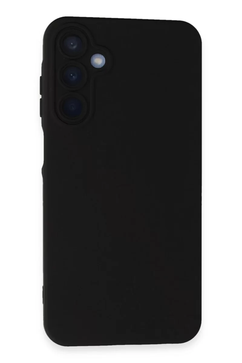 Samsung Galaxy A15 4G Uyumlu Kılıf Nano içi Kadife Silikon - Siyah
