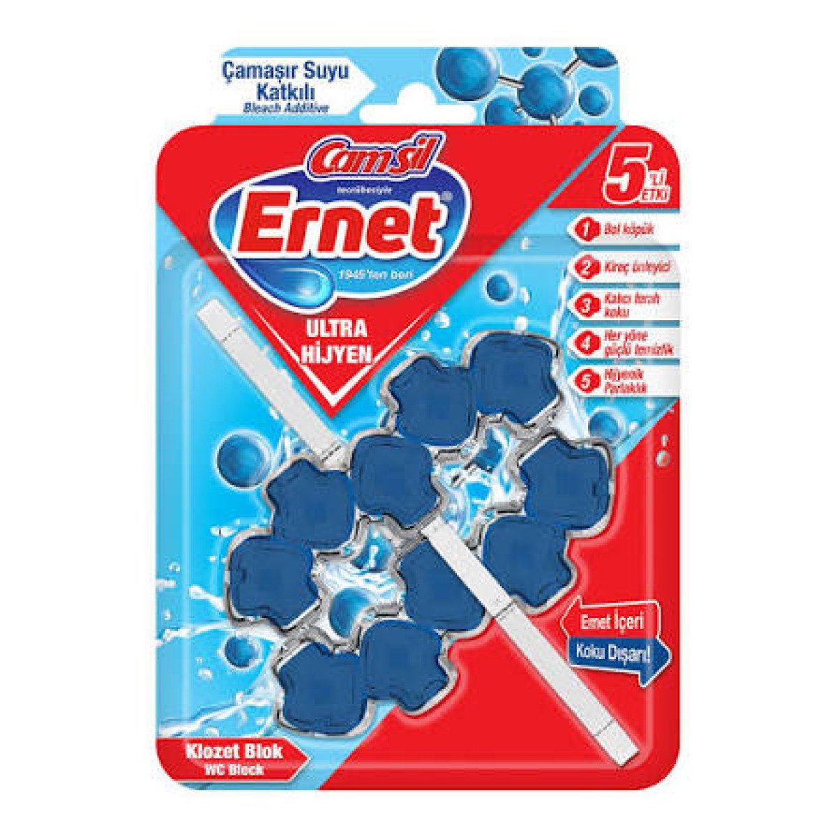 ERNET WC KLOZET BLOK ÇAMAŞIR SULU 2 Lİ