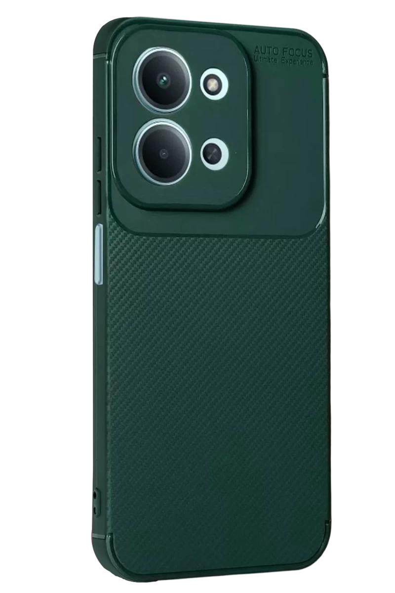 Xiaomi Redmi 15C 5G Uyumlu Auto Focus Karbon Kapak - Koyu Yeşil