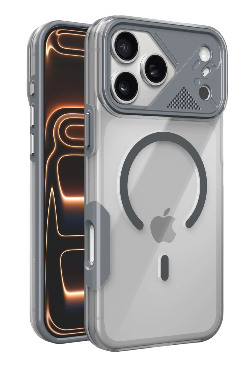 Joko Apple iPhone 17 Pro Uyumlu Zinko Magsafe Kapak - Titan Gri