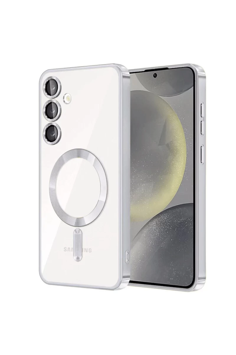 Samsung Galaxy S23 Uyumlu Kılıf Kross Magneticsafe Kapak - Titan Gri