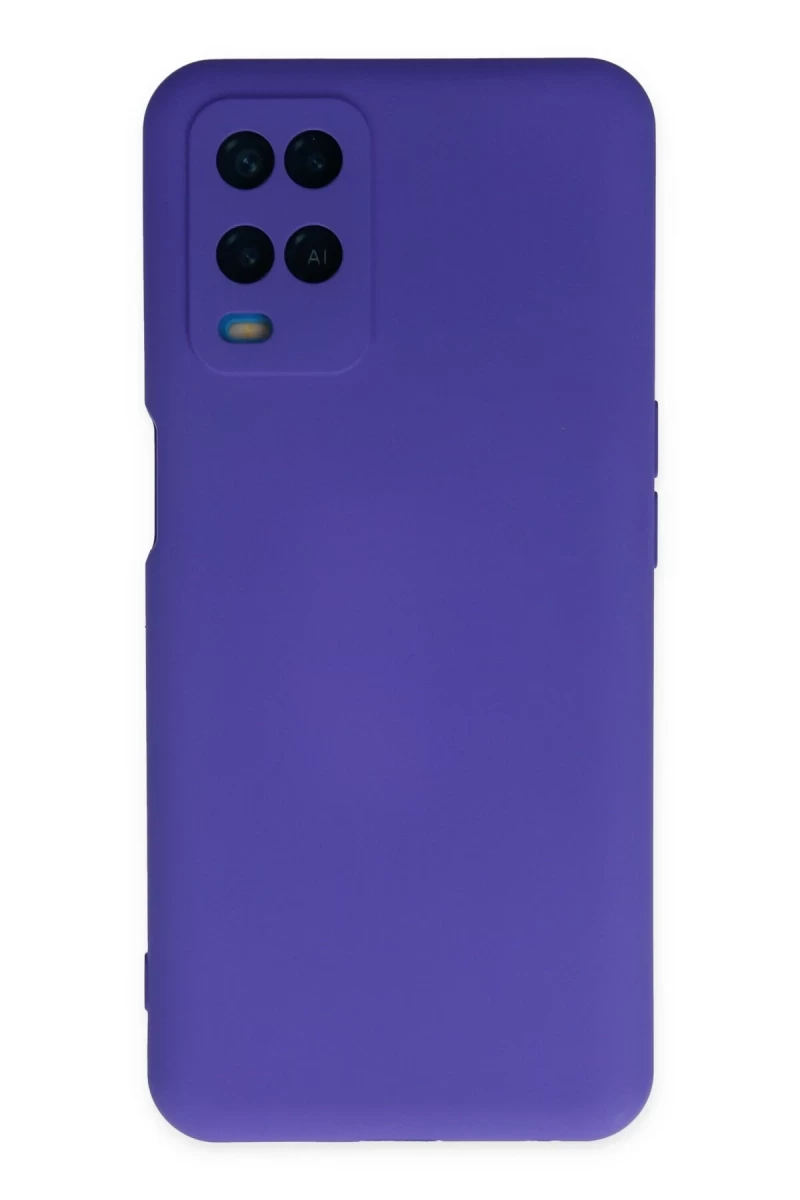 Oppo A54 4G Uyumlu Kılıf Nano içi Kadife Silikon - Mor