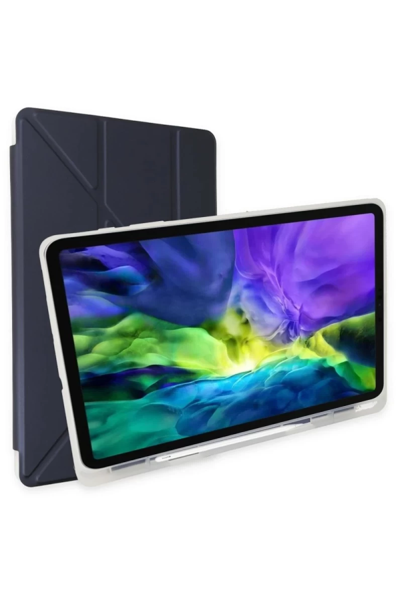 Huawei MatePad SE Kılıf Kalemlikli Mars Tablet Kılıfı - Lacivert