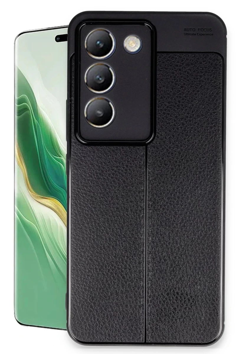 Vivo V30 Lite 4G Uyumlu Kılıf Auto Focus Kapak - Siyah