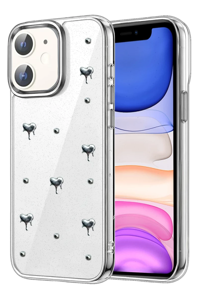Apple iPhone 11 Uyumlu Fiyonk Desenli Kapak - Desen 1