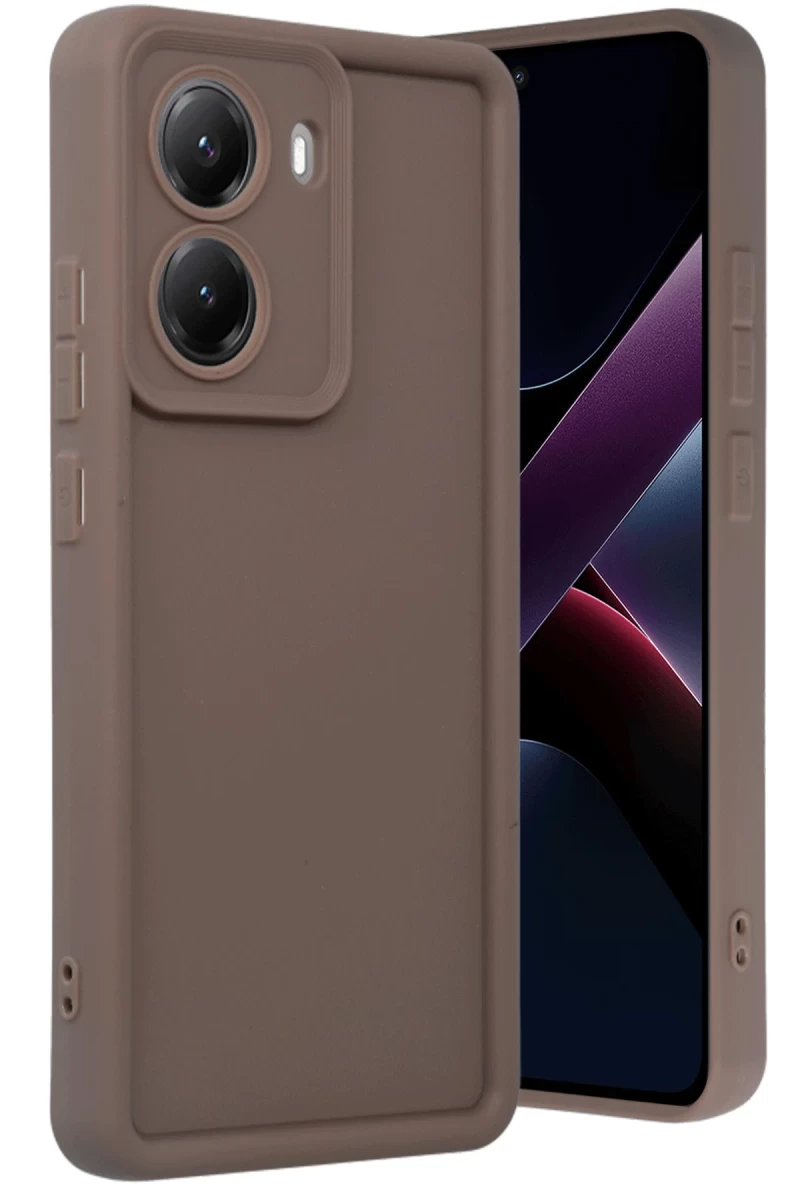 Xiaomi Poco X7 Pro Uyumlu Viera Silikon - Kahverengi