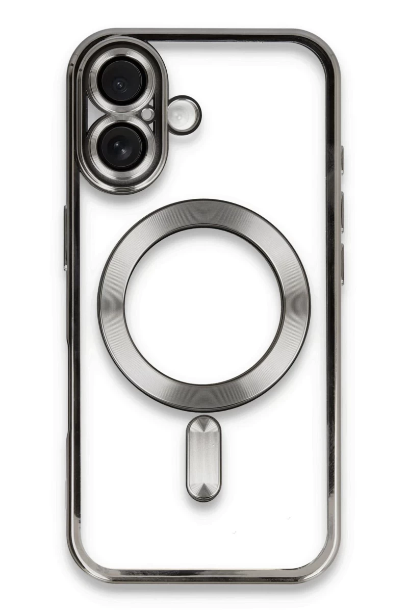 Apple iPhone 16 Uyumlu Kılıf Kross Magneticsafe Kapak - Titan Gri